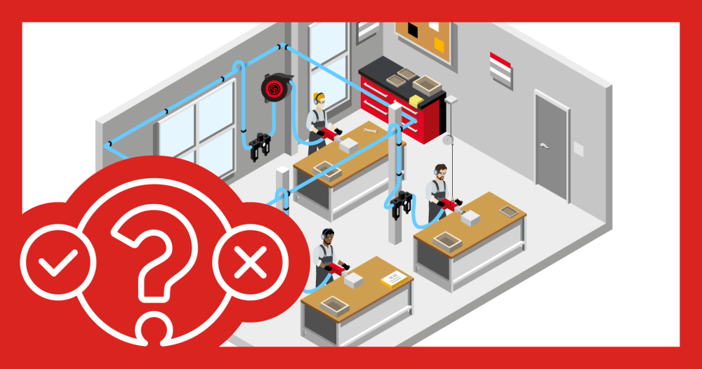 Quiz: Do you know how to optimize your air line installation for pneumatic tools?